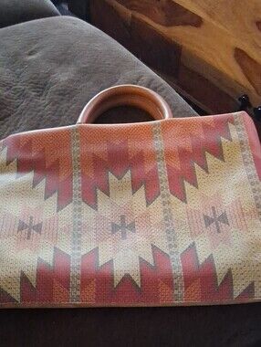 Montana West Southwestern Tote - Red & Cream